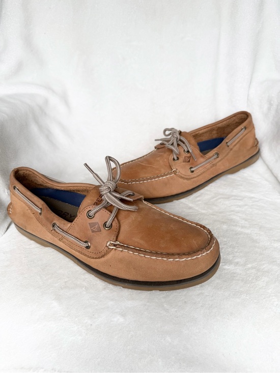 Sperry Other - Sperry Top Sider Men's Size 10.5 M Brown Leather 2 Eye Casual Boat Shoes 0777894